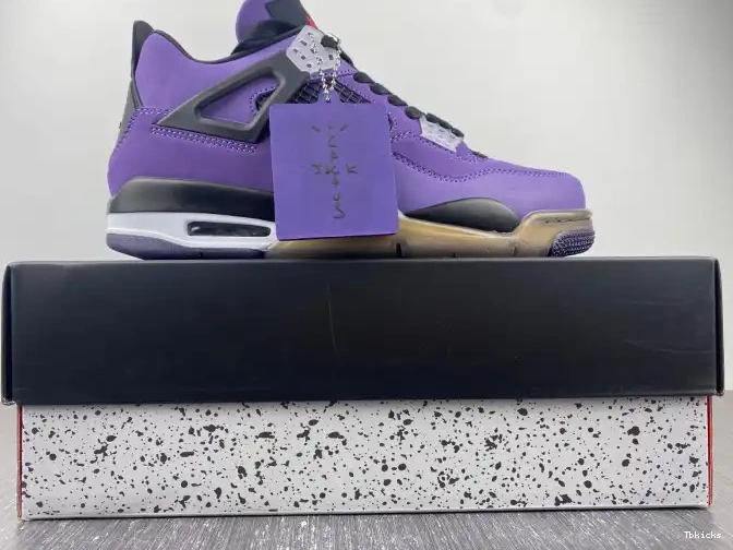 Rep TBK 4 Family) Jordan Retro Scott Travis 766296 Purple (Friends and LN4 0618